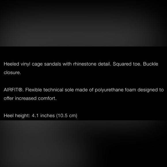 NWT Zara Vinyl Heeled Cage Sandals - Picture 6 of 6